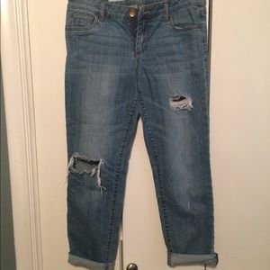 Kut boyfriend distressed jeans